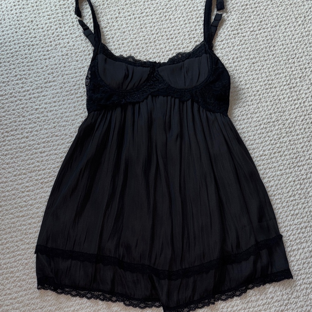 Style to Moon Lace Babydoll Mini Dress